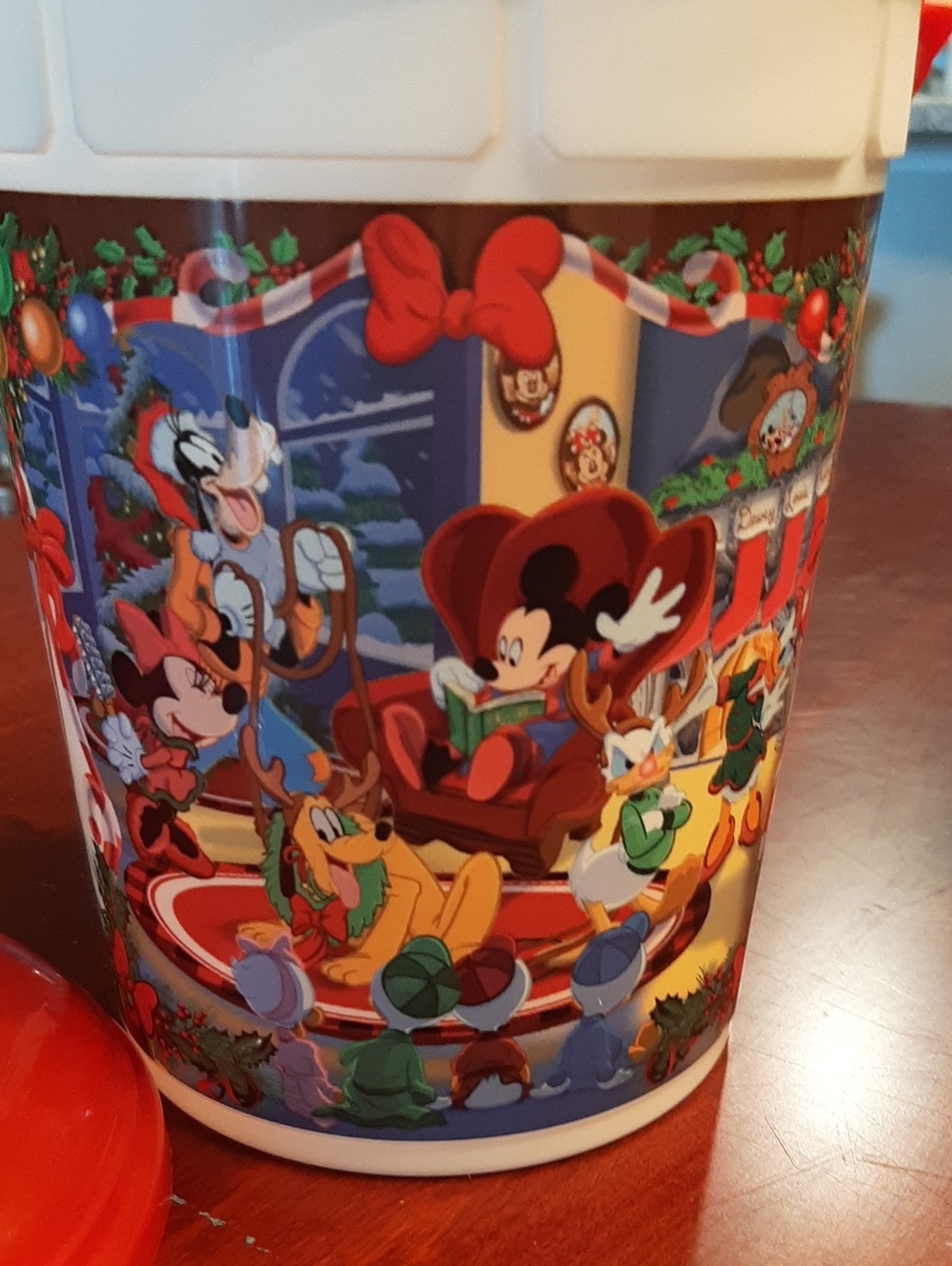 Disney Parks 2024 Holiday  Characters Popcorn Bucket - Festive, Bright & Fun🌲